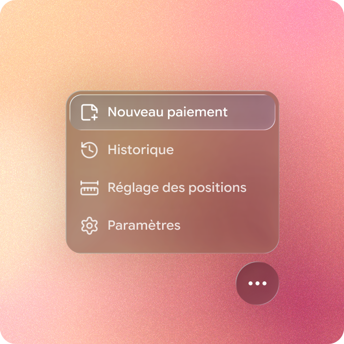 Le menu de navigation de l'application de bureau Kavital